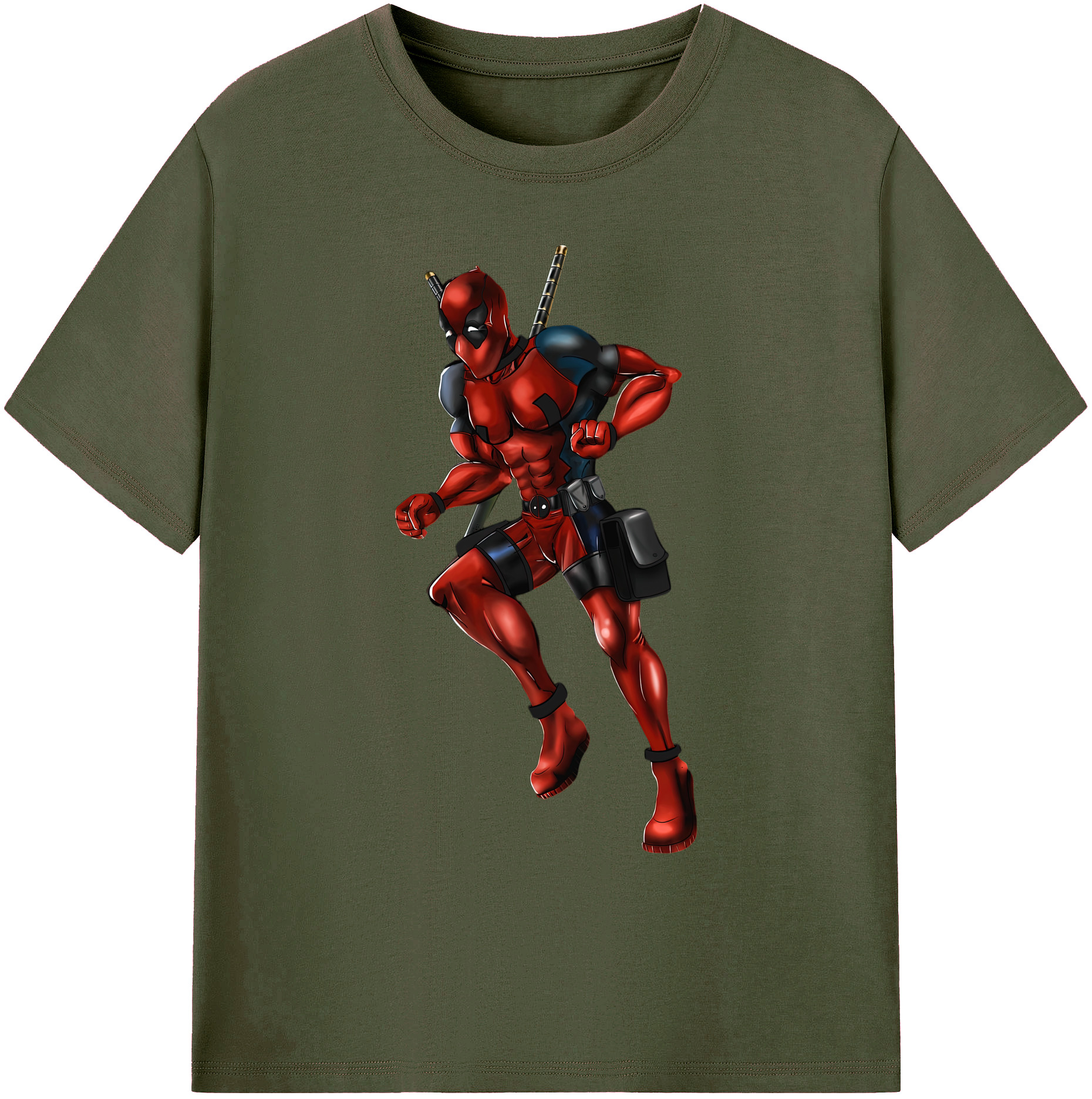 （画像用） Deadpool デッドプール 綿100％ メンズ半袖Tシャツ｜肌触りやわらか＆通気性